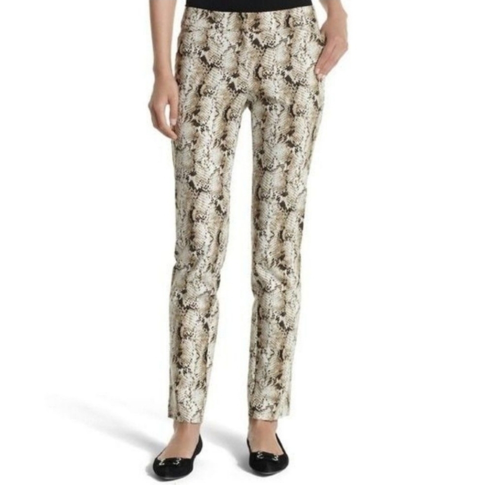 White House Black Market Python Slim Ankle Pants  - Size 2